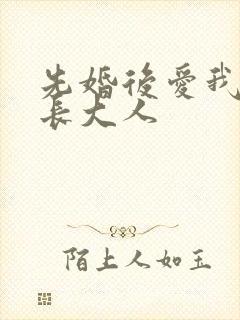 先婚后爱我的市长大人