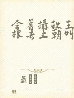 含着摄政王的紫根去上朝叫什么