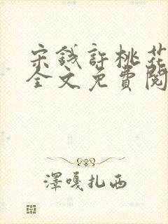 宋钱许桃花小说全文免费阅读