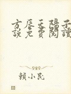 方辰天阳子的小说免费阅读