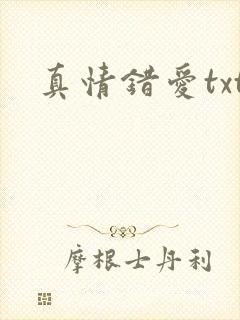 真情错爱txt