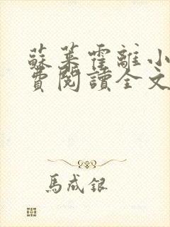 苏莱霍离小说免费阅读全文