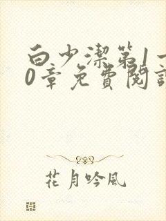 白少洁第1一40章免费阅读