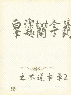 白洁txt全集笔趣阁下载