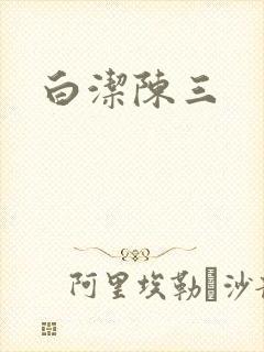 白洁陈三