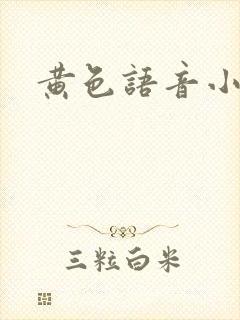 黄色语音小说