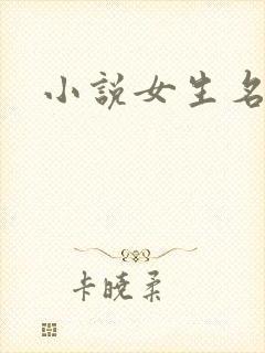 小说女生名字