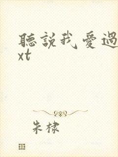 听说我爱过你txt