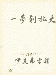 一梦到北大