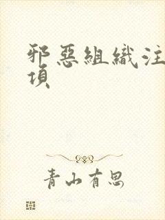 邪恶组织注意事项