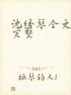 沈绣琴全文阅读完整