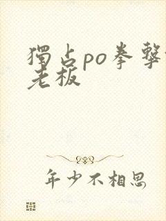 独占po拳击馆老板