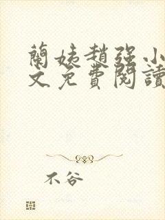 兰姨赵强小说全文免费阅读