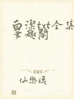 白洁txt全集笔趣阁封面