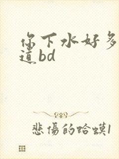 你下水好多下水道bd