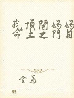 我顶开妈妈的生命上之门目录封面