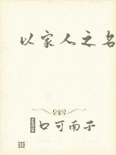 以家人之名小说
