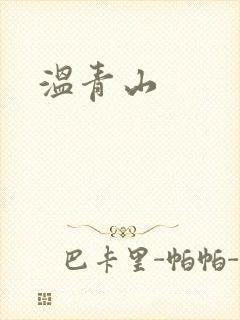 温青山封面