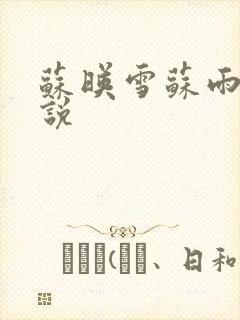 苏映雪苏雨柔小说