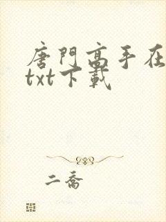 唐门高手在异世txt下载封面