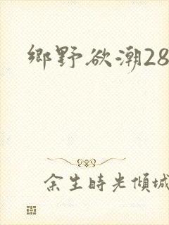 乡野欲潮28章