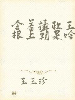 含着摄政王的紫根上朝是啥小说