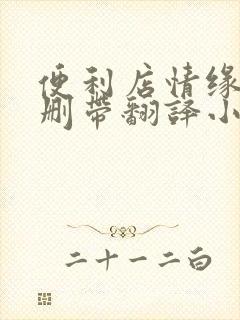 便利店情缘未增删带翻译小说