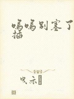 呜呜别塞了啊抽插