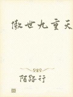 傲世九重天小说
