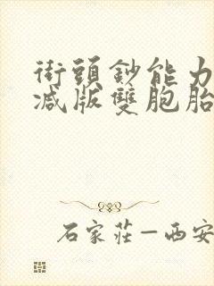 街头钞能力无删减版双胞胎