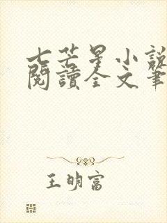 七芒星小说免费阅读全文笔趣阁