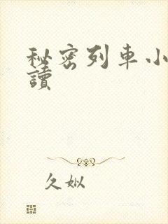 秘密列车小说阅读