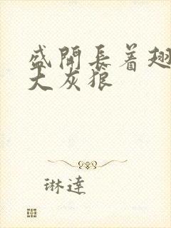 盛开长着翅膀的大灰狼