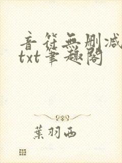 音符无删减全文txt笔趣阁