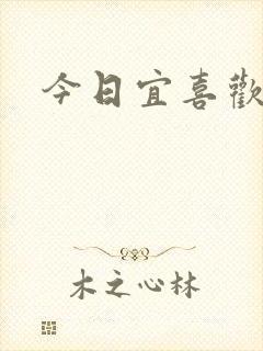 今日宜喜欢