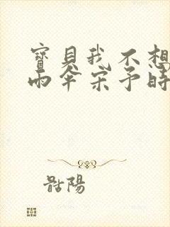 宝贝我不想带小雨伞宋予时