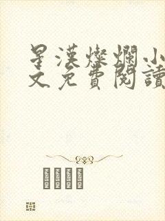 星汉灿烂小说全文免费阅读