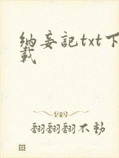 纳妾记txt下载