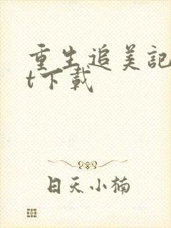 重生追美记txt下载