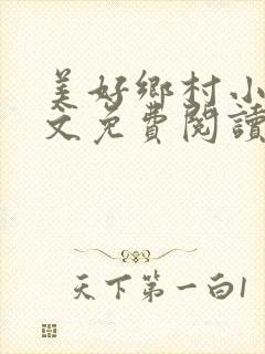 美好乡村小说全文免费阅读