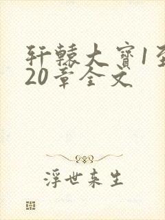 轩辕大宝1至720章全文