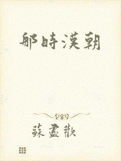 那时汉朝