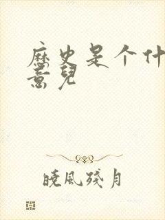 历史是个什么玩意儿