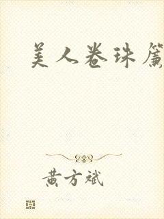 美人卷珠帘封面