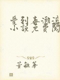 爱到春潮滚滚来小说免费阅读