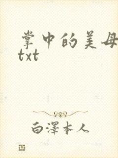掌中的美母版主txt