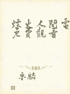 烟火人间电视剧免费观看