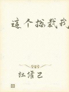 这个总裁我要了