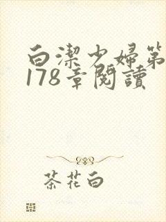 白洁少妇第1一178章阅读