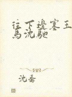 往下边塞玉器骑马沈驰